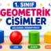 1. sınıf geometrik cisimler etkinlikleri çalışma kağıdı