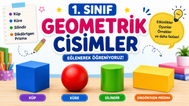 1. sınıf geometrik cisimler etkinlikleri çalışma kağıdı