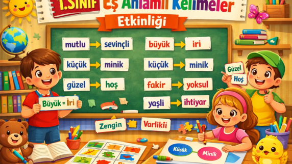 1. sınıf eş anlamlı kelimeler