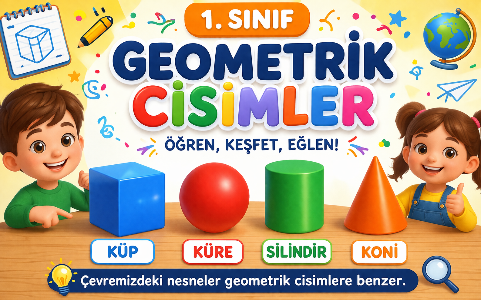 1. sınıf geometrik cisimler